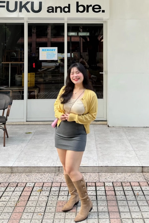 肉肉女長靴穿搭