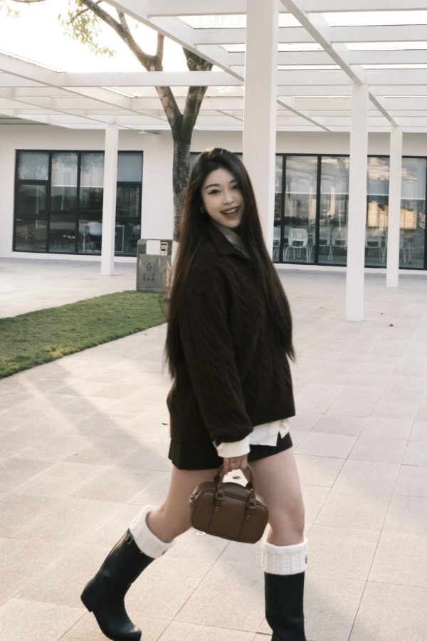 肉肉女長靴穿搭