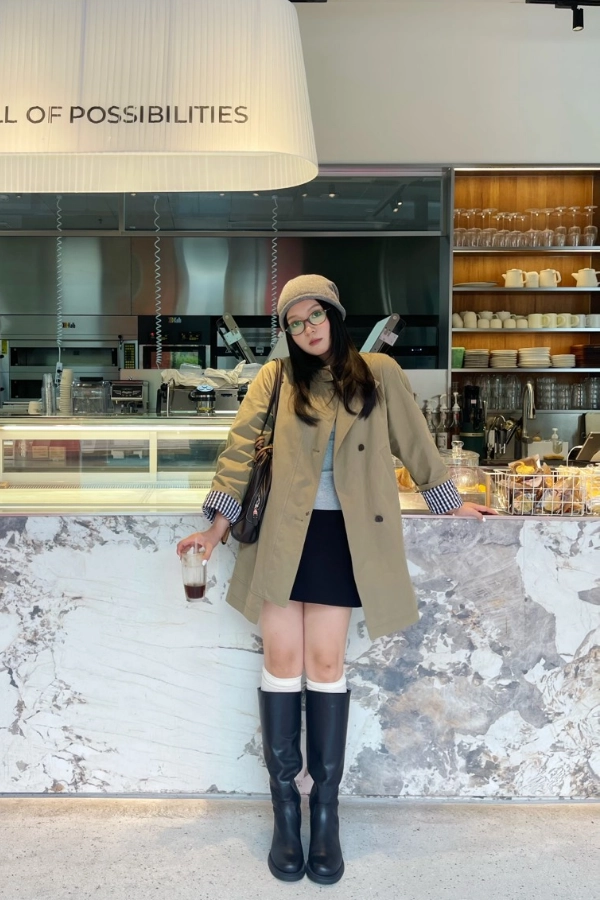 肉肉女長靴穿搭