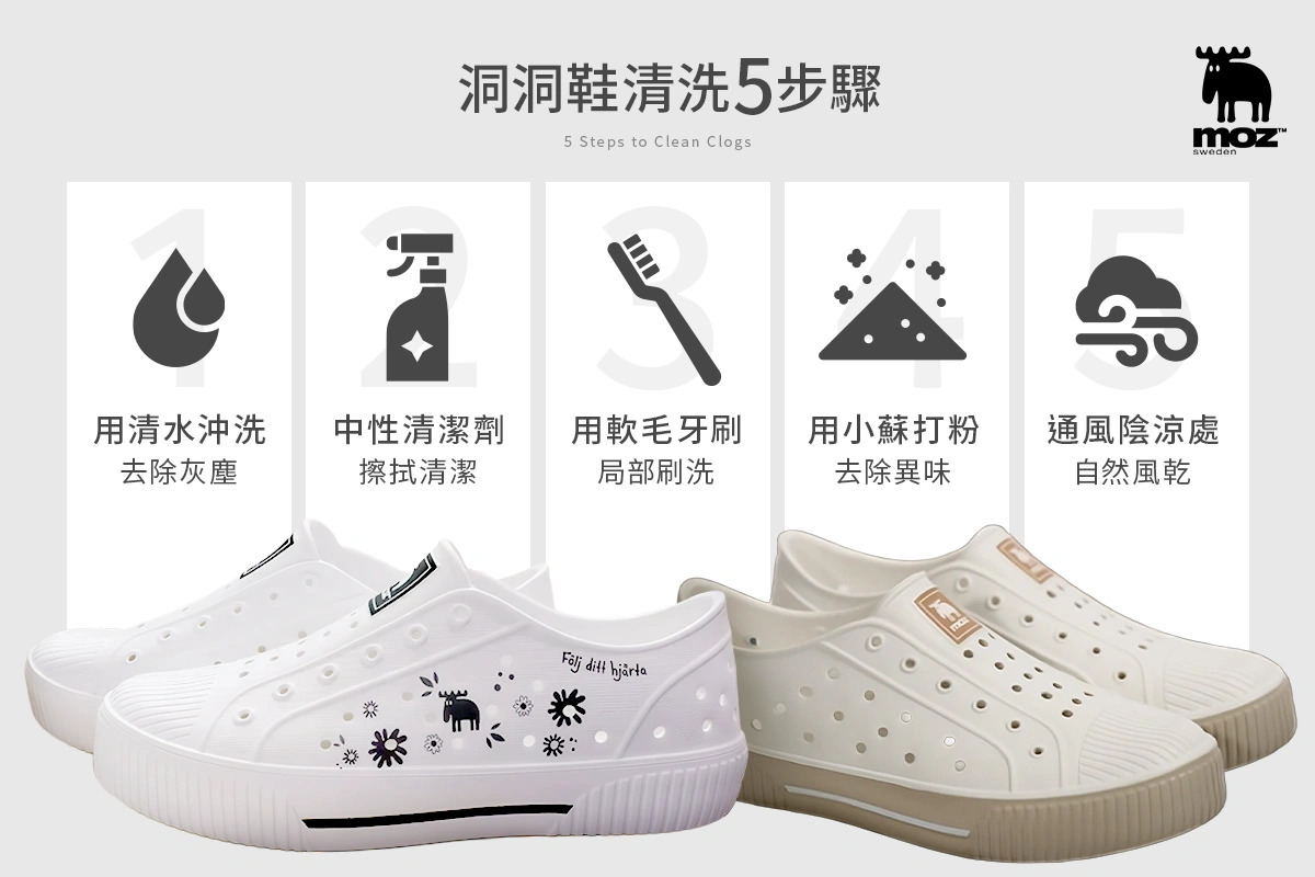 洞洞鞋清洗步驟教學