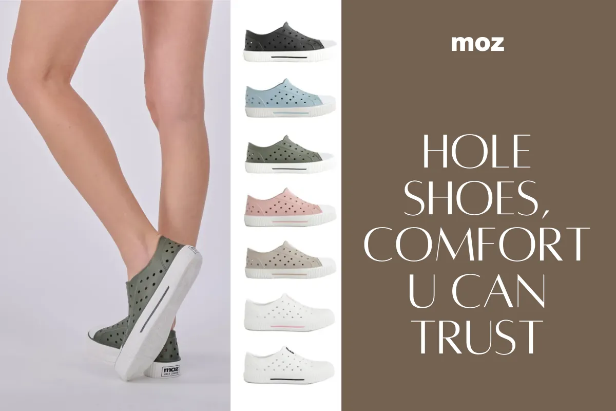 moz 洞洞鞋防水鞋,加強支撐力與抓地力!