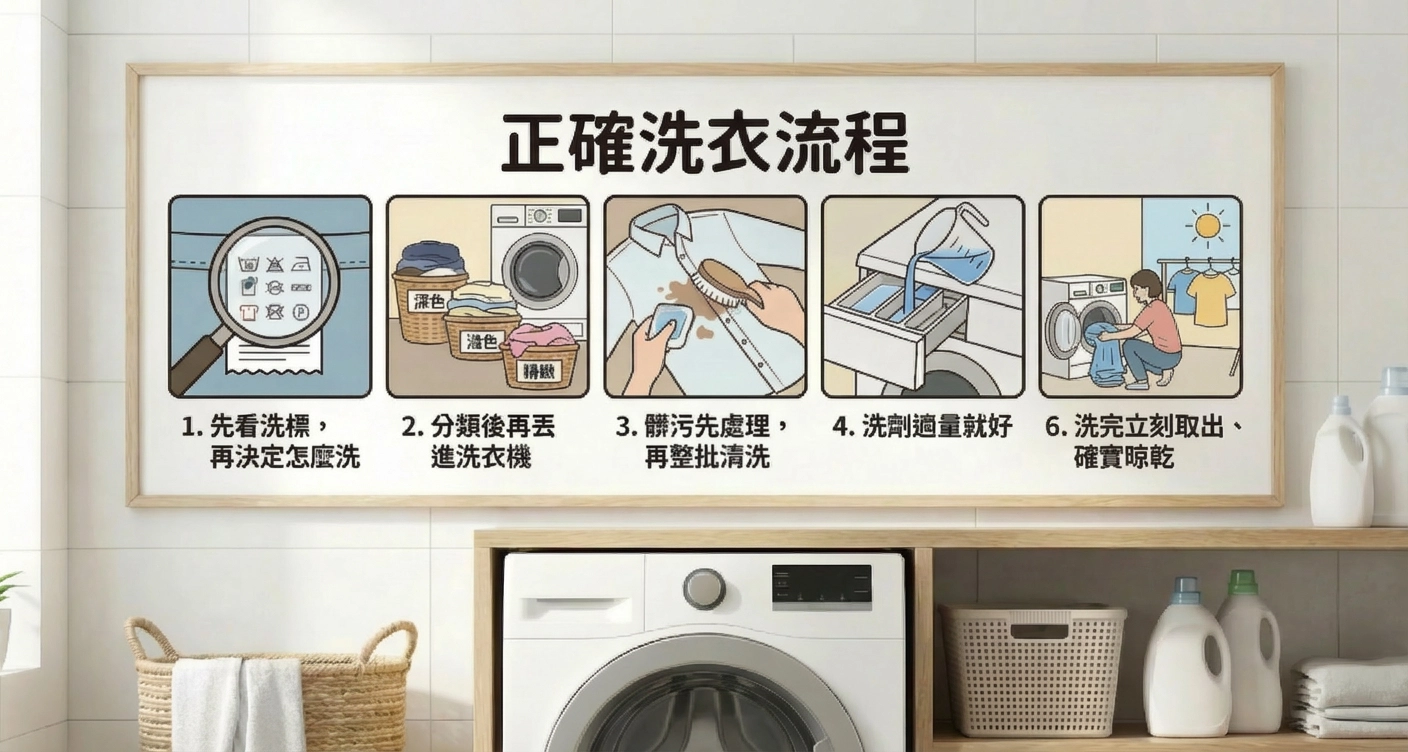 正確洗衣流程