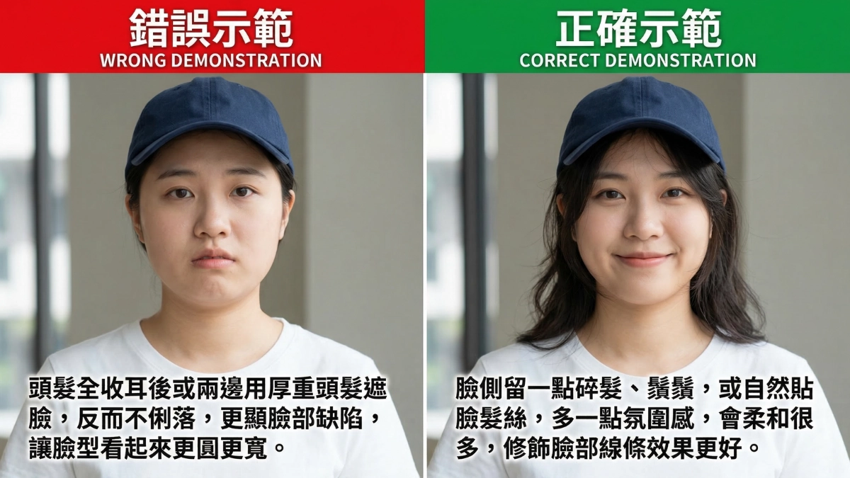 頭髮全收不一定俐落，兩側留髮更能修飾