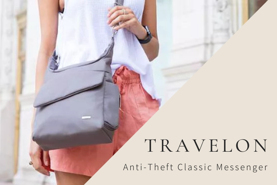 出國斜背包推薦：Travelon Anti-Theft Classic Messenger Bag