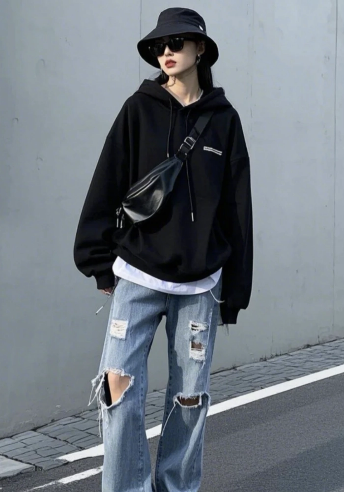 黑色漁夫帽穿搭