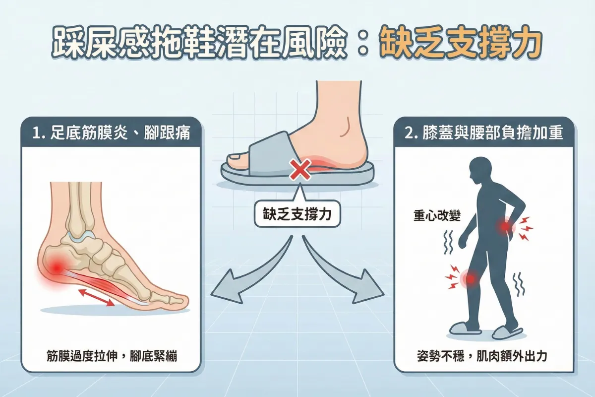 踩屎感拖鞋會有哪些潛在風險