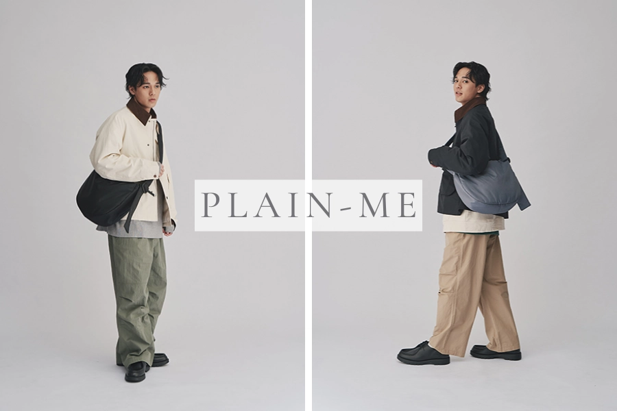 Plain-me 寬帶雲朵中型半月包