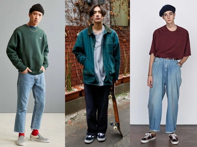 黃皮膚男生大地色系穿搭