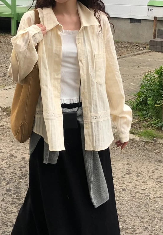 女大生穿搭上半身必備單品|襯衫