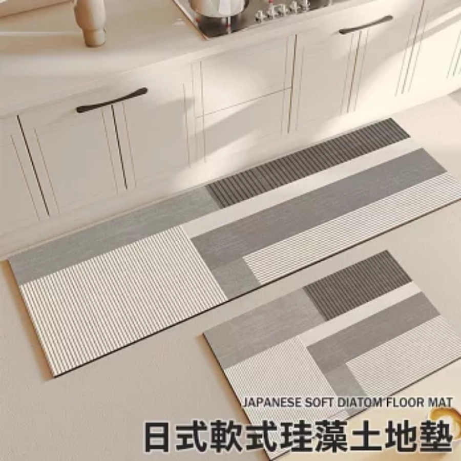 E.dot 日系質感矽藻土吸水軟地墊