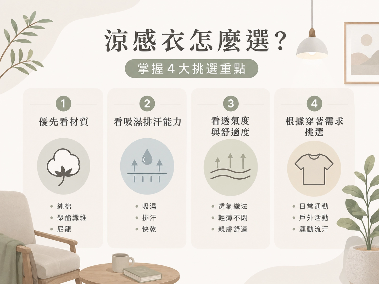 涼感衣怎麼選?掌握4大挑選重點