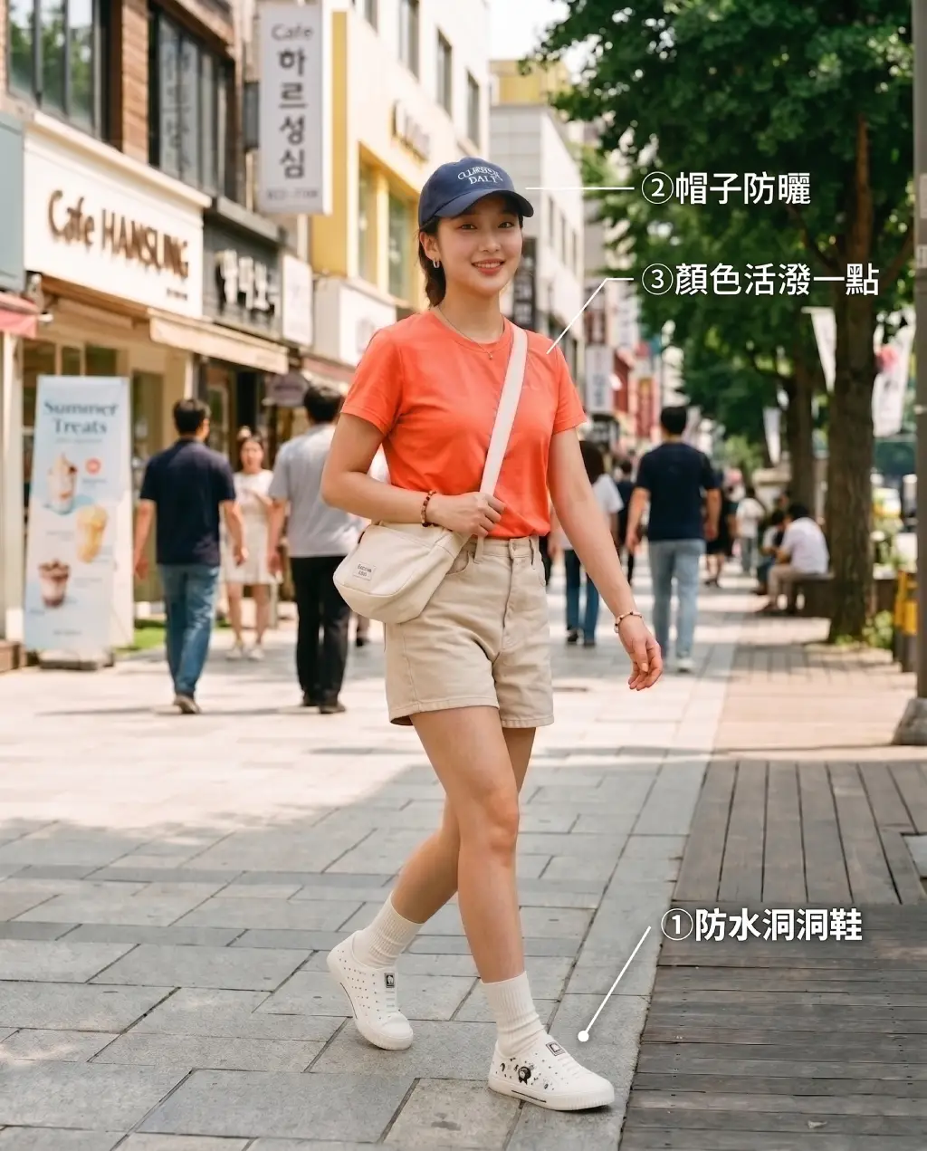 夏日出遊穿搭示意