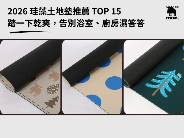 2026 珪藻土地墊推薦 TOP 15｜踏一下乾爽，告別浴室、廚房濕答答