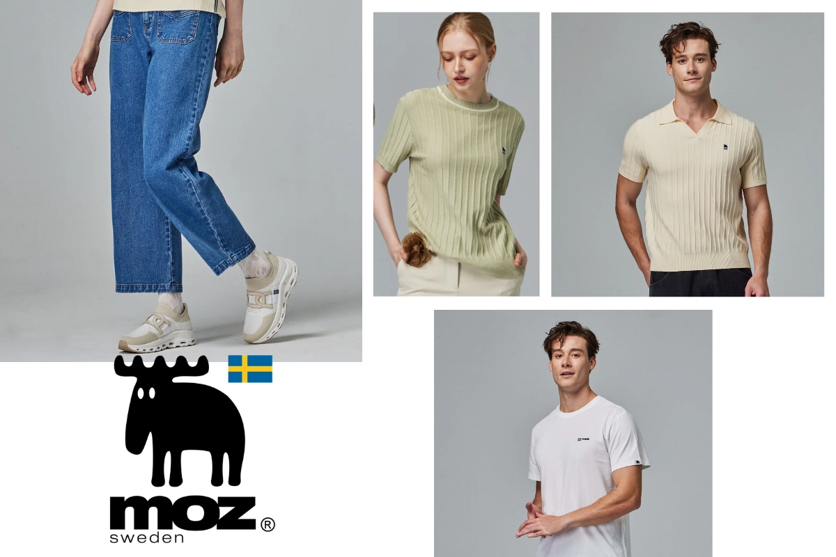 moz 寬褲搭配白 T、Polo 衫、針織短 T 都能夠直接出門
