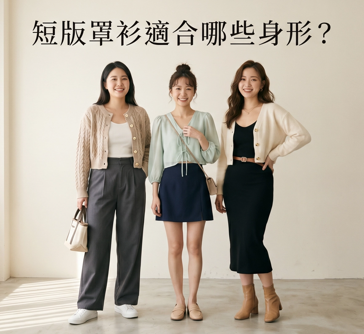 短版罩衫適合哪些身形？